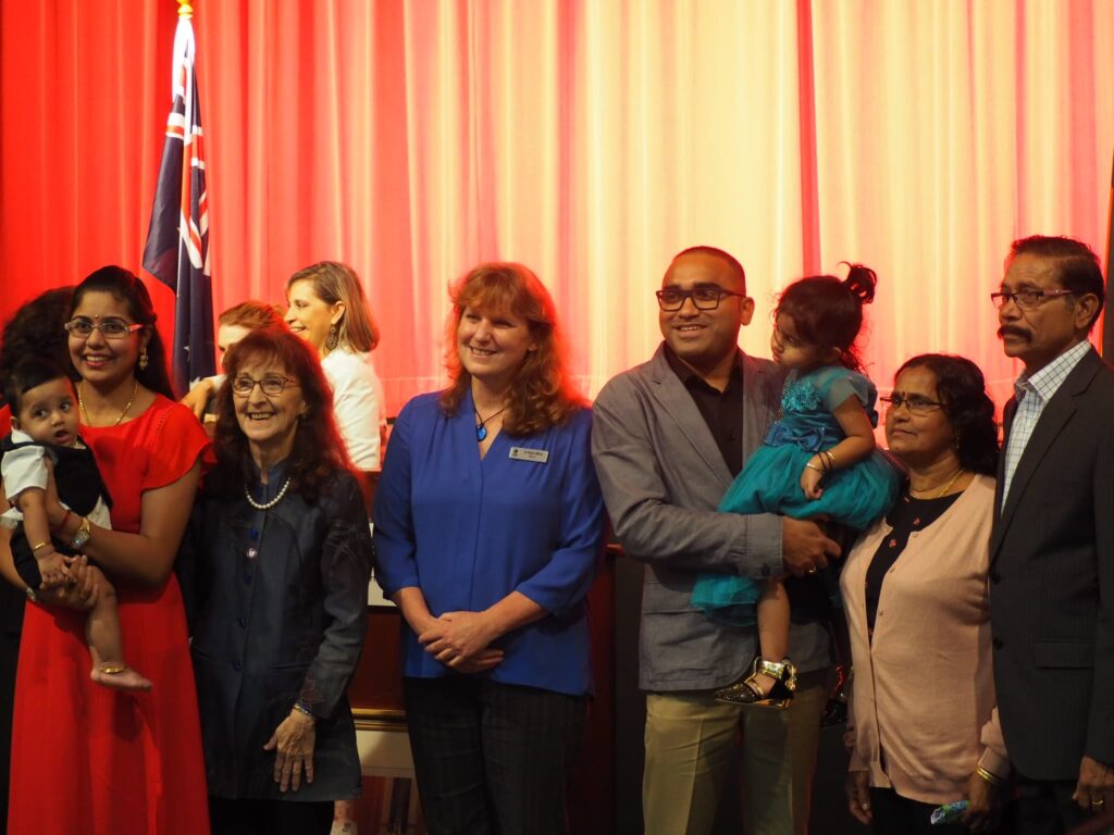 Janelle with new Australian Citizens
