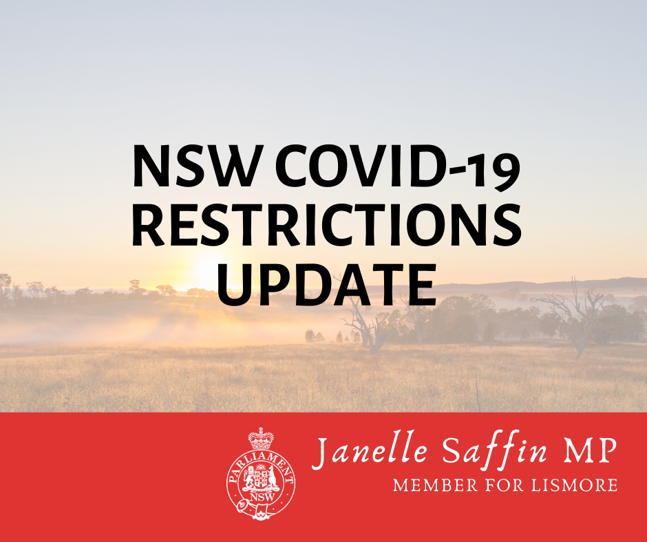 📣‼️ NSW COVID-19 RESTRICTIONS UPDATE | Janelle Saffin MP